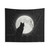 Cat Tapestry with Full Moon Design