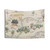 Hundred Acre Wood Map Tapestry with Alice in Wonderland characters