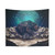 Ursa Major Constellation Tapestry featuring a night sky with stars, mountains, and a sleeping bear