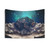Ursa Major Constellation Tapestry featuring a night sky with stars, mountains, and a sleeping bear