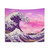 The Great Wave Tapestry with Pink Clouds