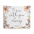 Bible Verse Watercolor Flowers Tapestry - Christian Wall Decor
