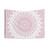 Boho Pink Mandala Tapestry Wall Hanging