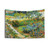 Vintage 1888 Van Gogh Garden at Arles Tapestry