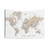 Detailed World Map Tapestry Wall Art