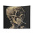 Van Gogh Skull with Smoking Tapestry Wall Hanging