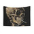 Van Gogh Skull with Smoking Tapestry Wall Hanging