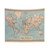 Vintage Map of the World (1876) Tapestry