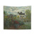 Claude Monet Tapestry Featuring A Corner of the Garden with Dahlias