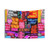 Neon Vibes Collage Tapestry Wall Hanging