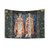 ANGELI MINISTRANTES Angels in Blue Green Floral Tapestry