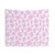 Pastel Pink Cow Print Tapestry