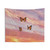 Butterfly Sunset Aesthetic Tapestry Wall Hanging