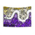 Floral Snake Nonbinary Pride Flag Tapestry