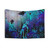 Blacklight Glow Tapestry with Vibrant Wolf Woods Design