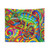 Psychedelic Chameleon Tapestry - Vibrant Colorful Lizard Art