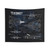 Tomcat F-14 Blueprint Tapestry USAF Navy Decor