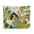 Botanical Bathing Tapestry with Colorful Watercolor Plant Motifs