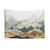 Distant Peaks Tapestry - Abstract Mountain Wall Art