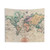 Vintage World Map 1801 Tapestry Wall Hanging