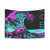 Vaporwave Tapestry Wall Hanging with Retro Wave Motif