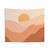 Warm Sunset Mountain Tapestry