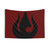 Fire Nation Royal Banner Tapestry - Handwoven Wall Hanging