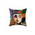 Colorful Johnny Depp Character Collage Pillow