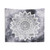 Boho White Nights Mandala Tapestry