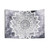 Boho White Nights Mandala Tapestry