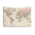 Vintage Bohemian World Map Tapestry