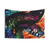 Colorful Autumn Snake Tapestry with Vibrant Scales and Leaves