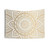 Gold Mandala Pattern Tapestry with Shimmery Design