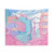 Pastel Tokyo Cityscape Tapestry - Japanese Aesthetic Wall Decor