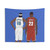 Young LeBron James and Carmelo Anthony Basketball Tapestry
