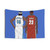 Young LeBron James and Carmelo Anthony Basketball Tapestry