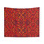 Moroccan Red Abstract Tapestry