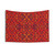 Moroccan Red Abstract Tapestry