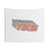 Colorful Yikes Sticker Tapestry for Dorm, Bedroom or Beach