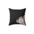 Adorable grey and black rat portrait pillow