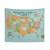 Vintage National Parks of America Map Tapestry