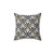 Art Deco Patterned Black and White Pillow