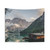 Lago Di Braies VII Tapestry featuring mountain lake and reflection