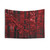 Red Forest Tapestry with Vibrant Autumn Leaves