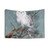 Snowy Owl Tapestry - Serene Winter Landscape Wall Art