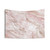 Pink marble tapestry with rose gold accents