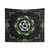 Green Witch Pentagram Tapestry - Nature Themed Wiccan Decor