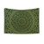 Mandala Tapestry in Green and Gold