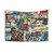 Manhattan World Tapestry - Abstract Pop Art Wall Hanging