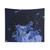 Dark Blue Anime Tapestry